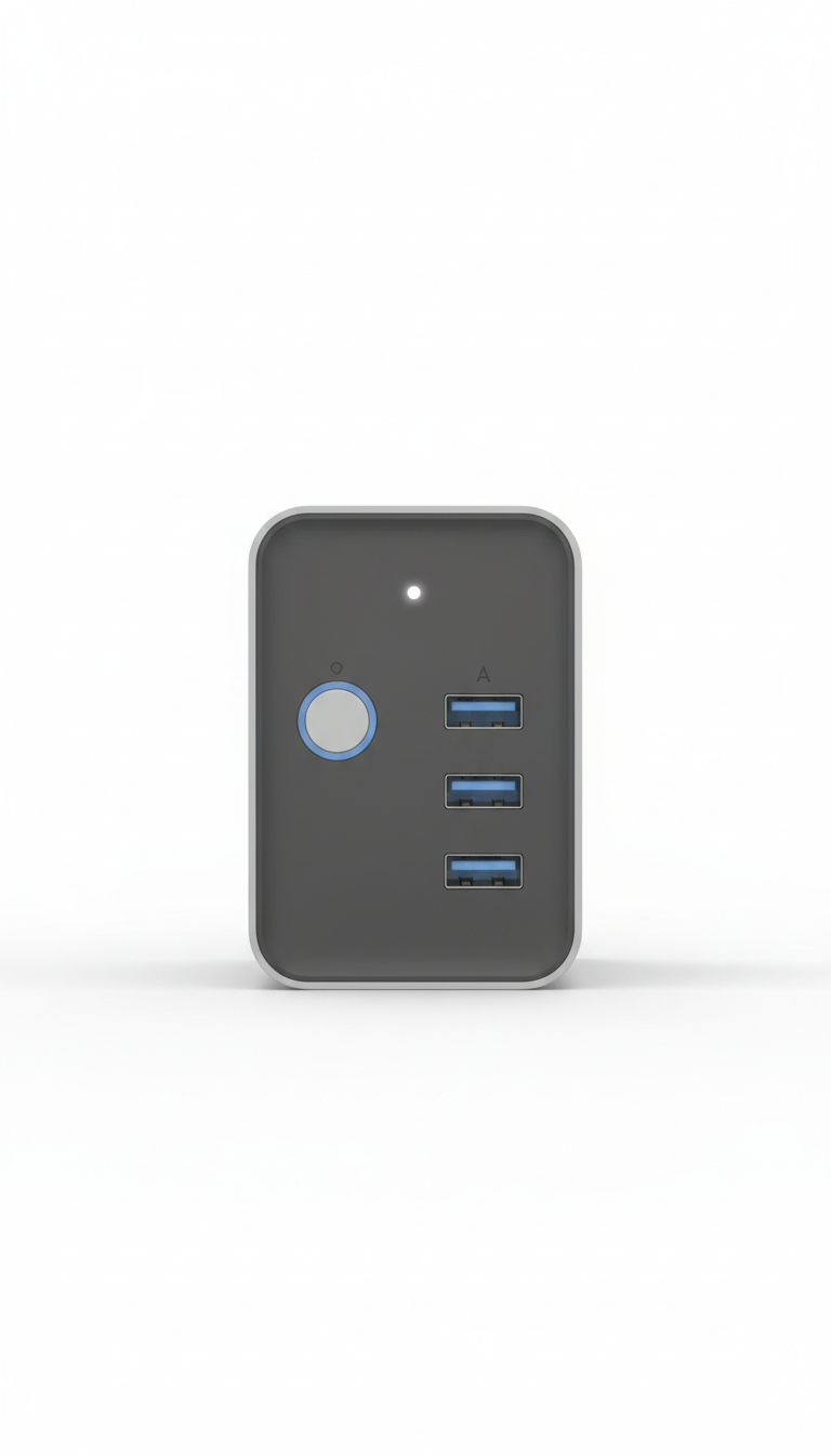 GaN desktop charger with four ports