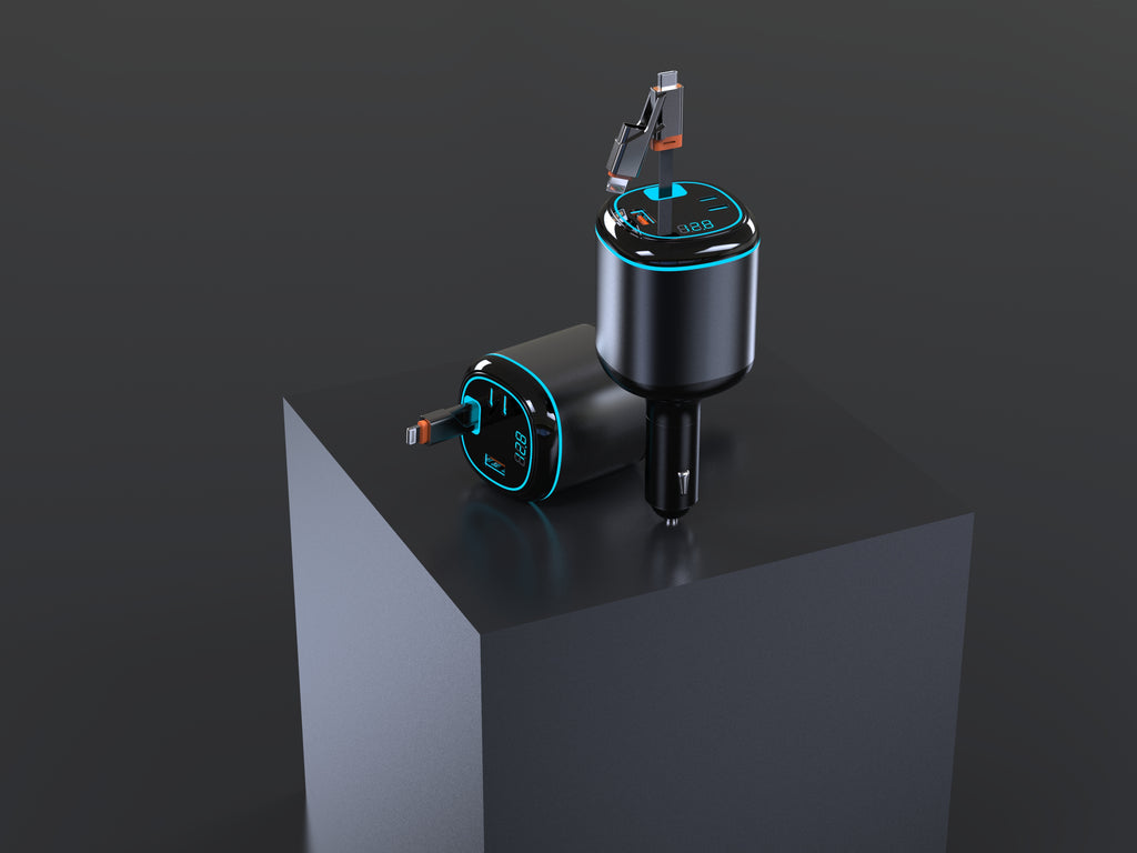 PD 60W Car Charger with LED, Fash Charging
