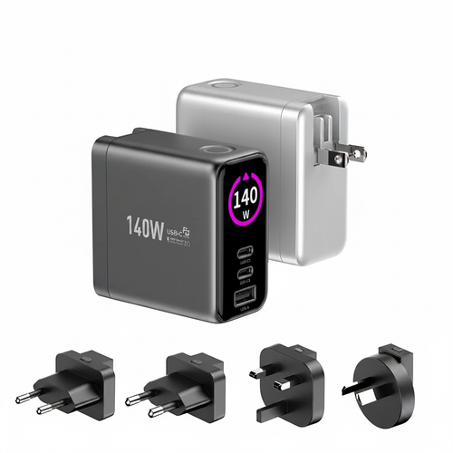 140W Wall Charger with Adapters - No Badge