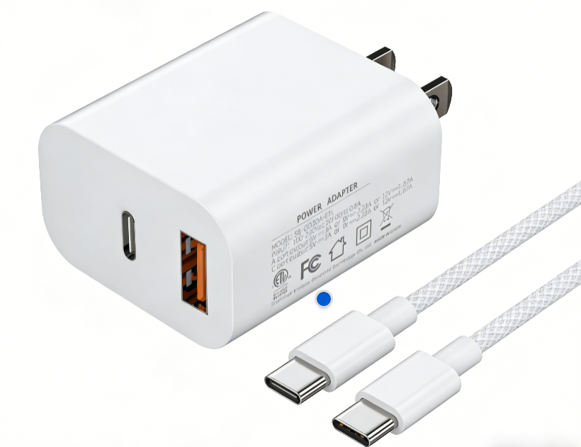 PD 20W Wall Charger kits, Fast USB C Charger Block, Type C Charger Fast Charging for iPhone 17/17 Pro Max/16 Series/iPad Pro and More