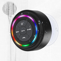 Waterproof Bluetooth Shower Speaker, Portable Wireless Speaker with Suction Cup, Small Portable Wireless Outdoor Speakers, RGB Lights, for Shower Bathroom Pool Beach, Gift Ideas for Christmas