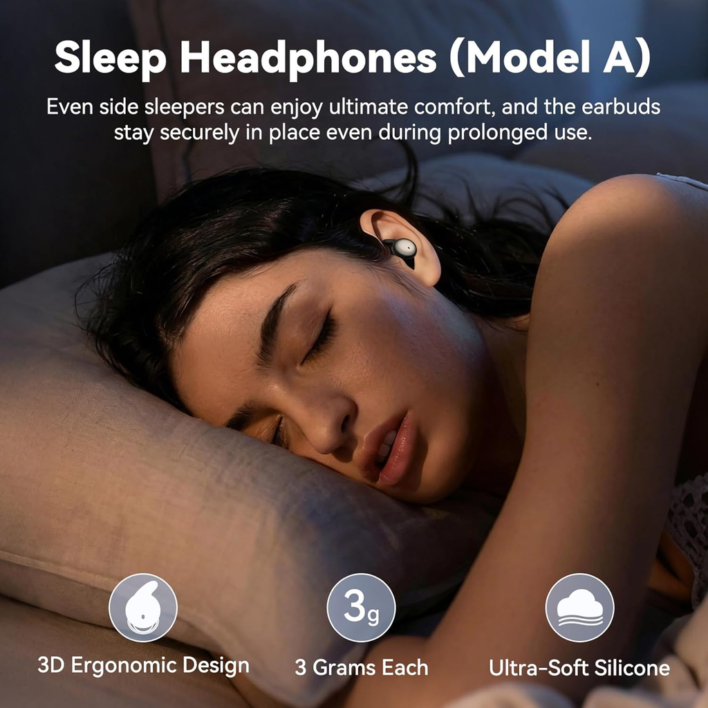 2 Pairs AI Translation Earbuds Real-Time Translator Headphones with 135 Languages, 0.5s Delay & 98% Accuracy, 2-in-1 Open/in-Ear Design, Bluetooth Mini Earbuds for Travel Business Sports Sleep
