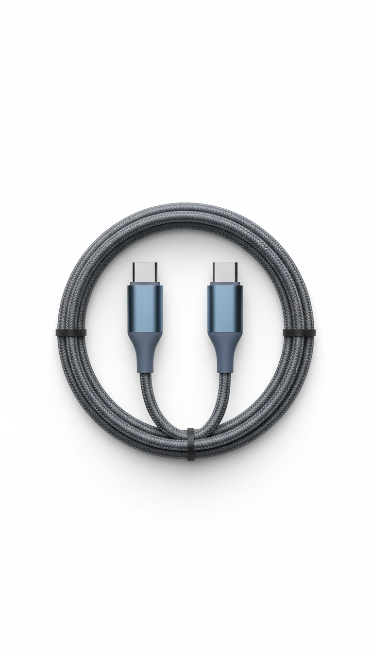 High-performance USB-C cable with reinforced core