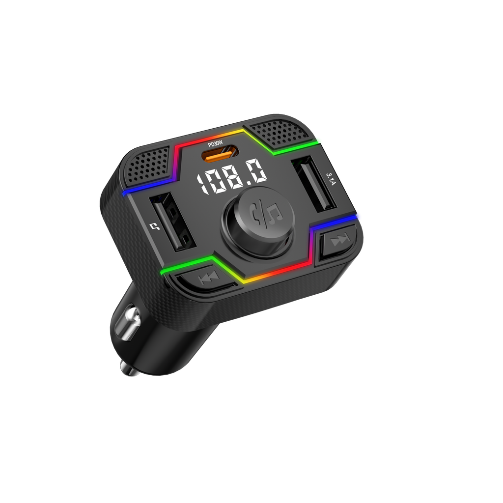 Bluetooth Car Charger with Karaoke Microphone
