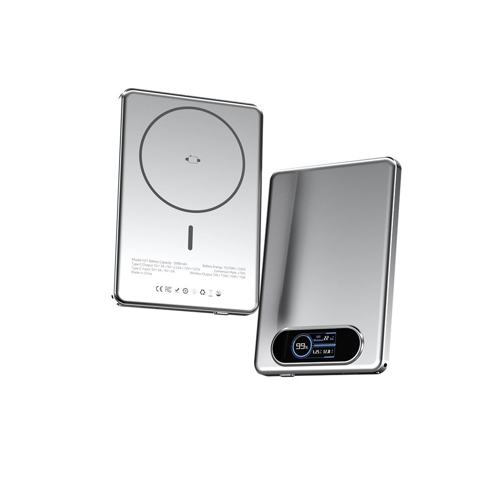 TFT Display Power Bank, Magsafe 5000mah Fast Charging
