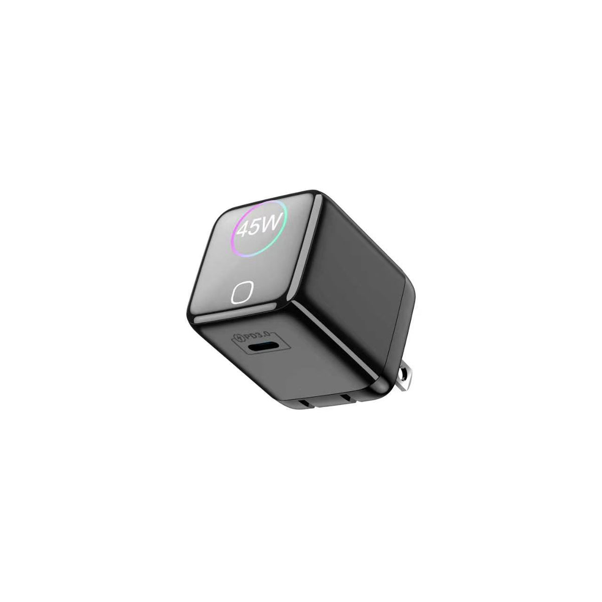Foldable Wall Charger with Smart Screen, PD 45W