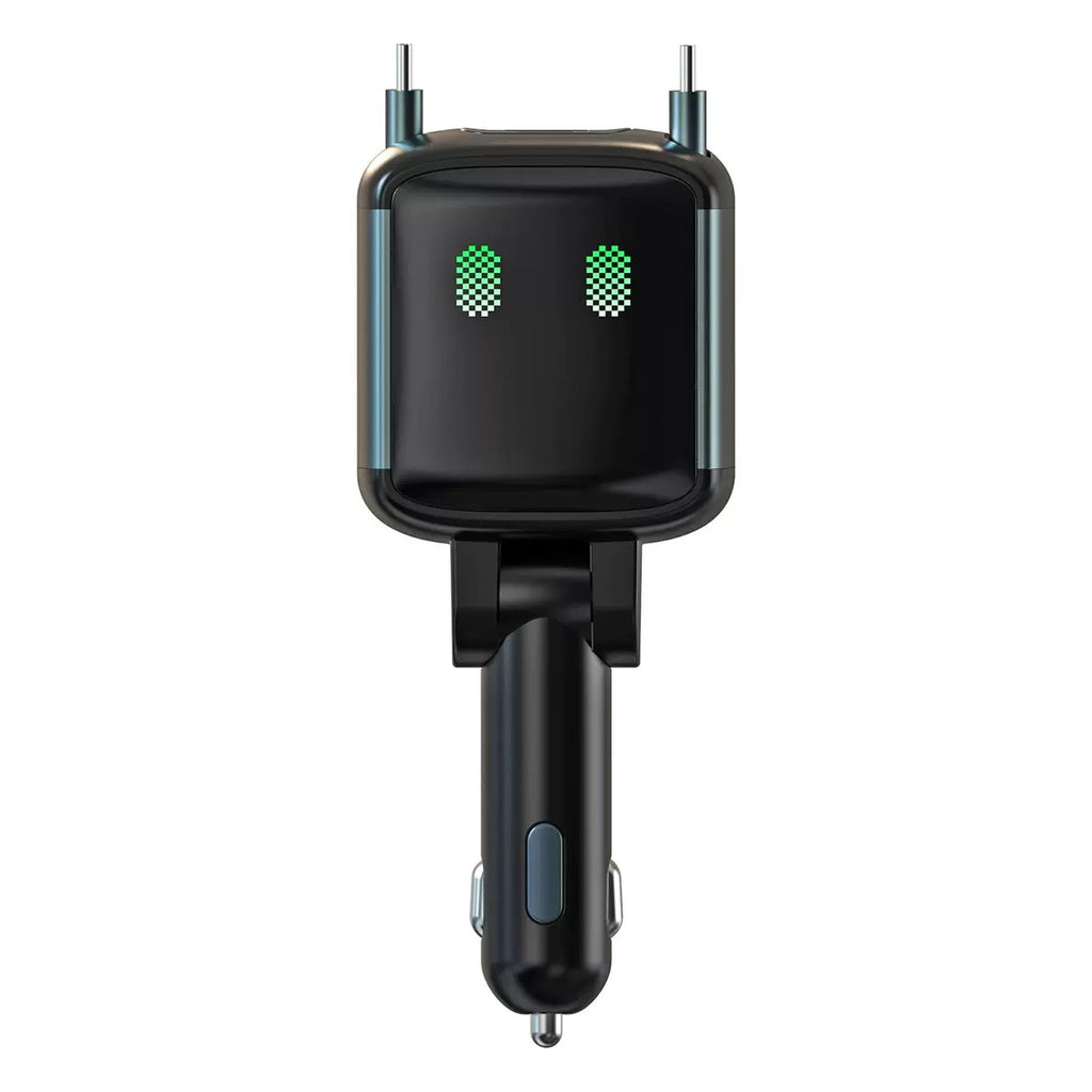 PD 83W Car Charger with Dual Charging Cables, USB-C