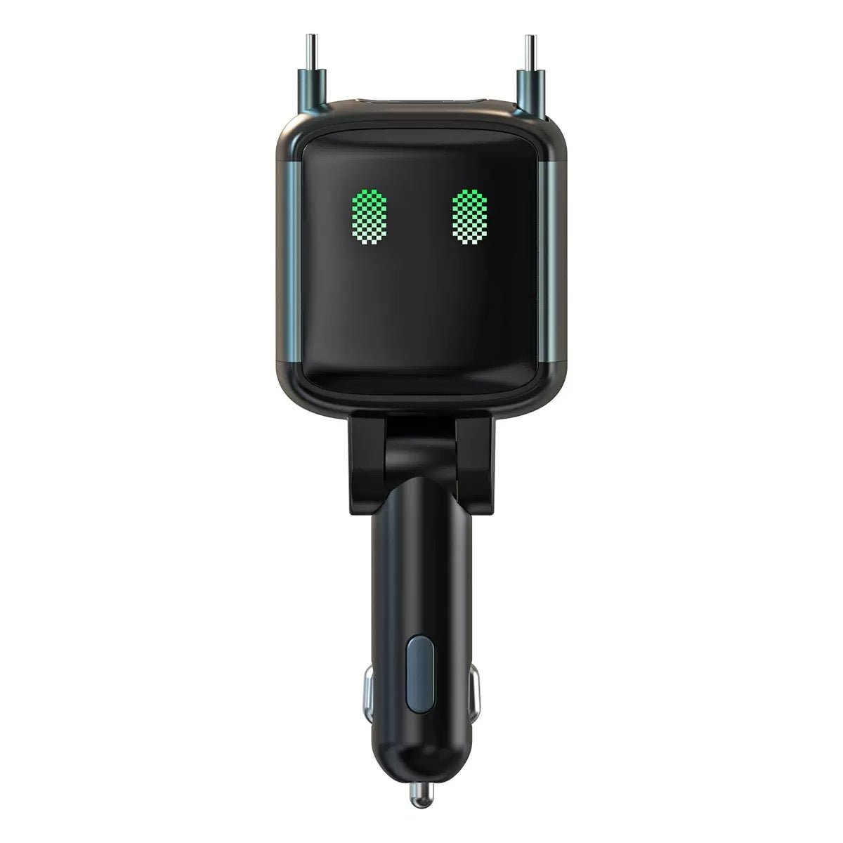 PD 83W Car Charger with Dual Charging Cables, USB-C