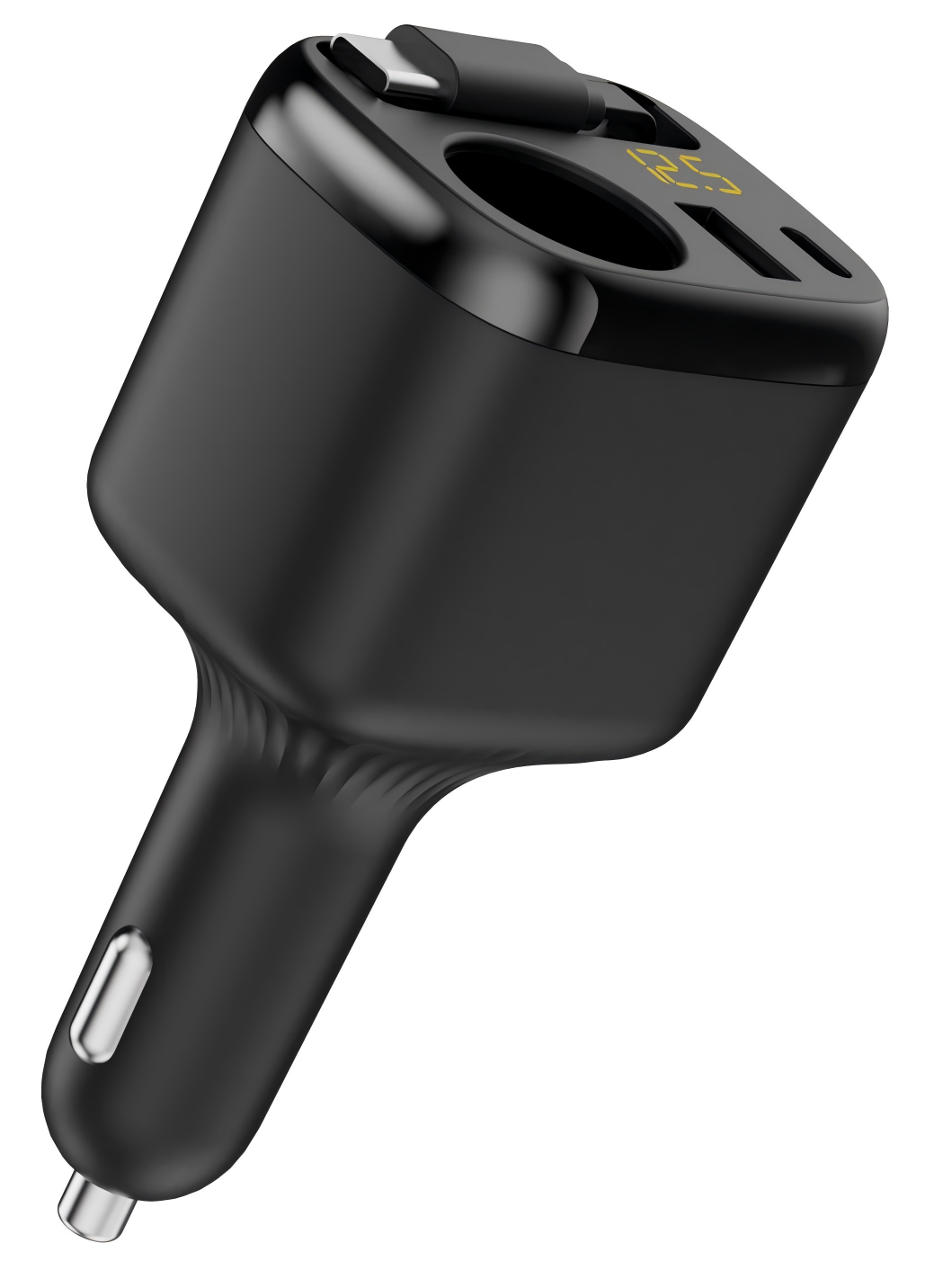 Retractable Car Charger with Cigarette Lighter