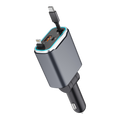 PD 111W Car Charger with Dual USB-C & USB-A Ports