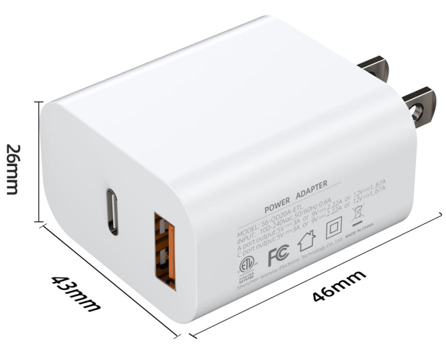 PD 20W Wall Charger kits, Fast USB C Charger Block, Type C Charger Fast Charging for iPhone 17/17 Pro Max/16 Series/iPad Pro and More