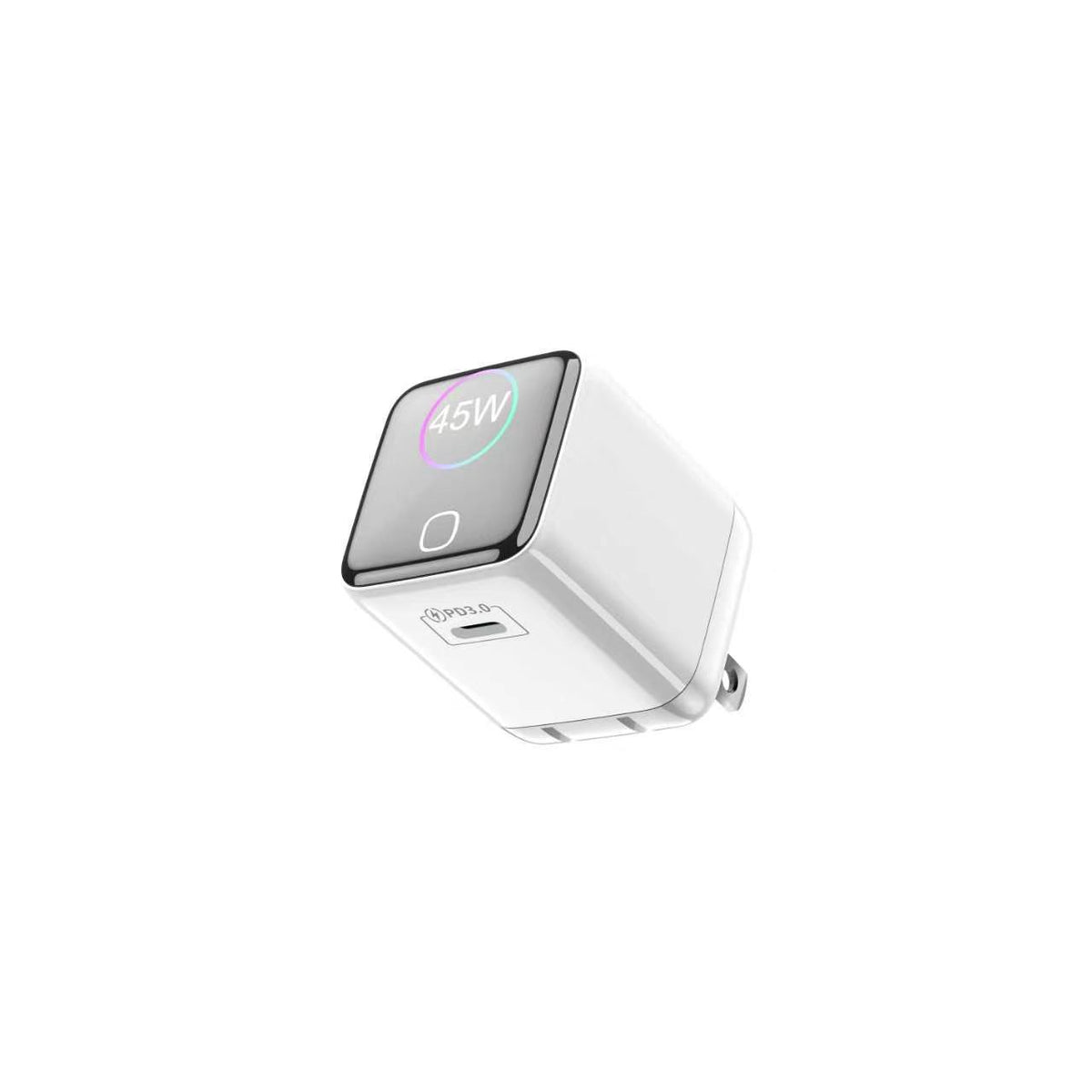 Foldable Wall Charger with Smart Screen, PD 45W