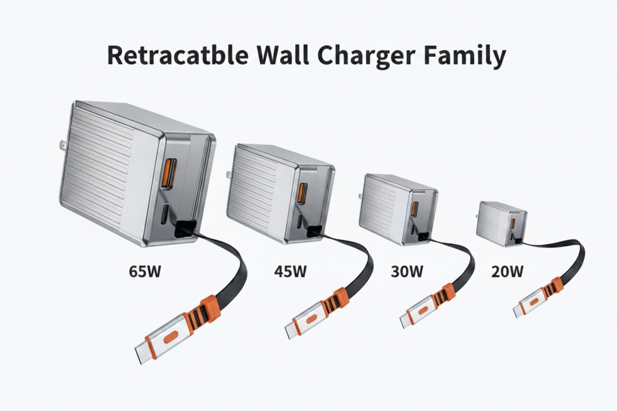 Retractable Wall Charger Family Banner