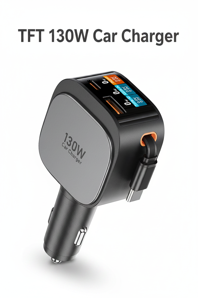 TFT 130W Car Charger手机端banner