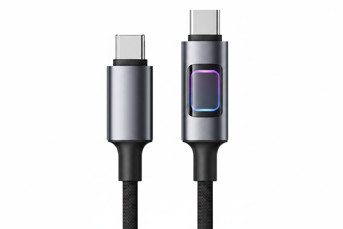 双 USB-C 充电线